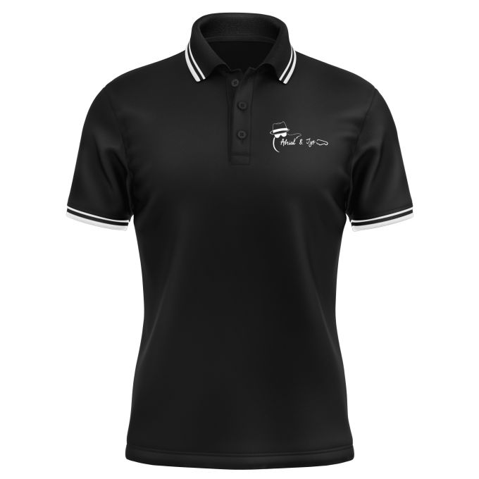 Polo Homme contrasté de qualité supérieure (matériau de personnalisation haut de gamme, imprimé en France)
