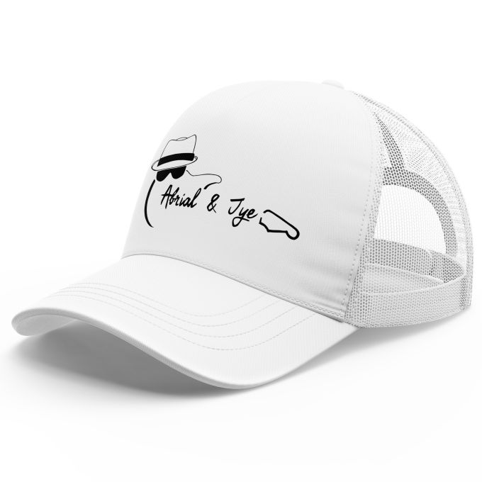 Casquette Trucker avec filet (idéal pour l'été) de qualité supérieure (matériau de personnalisation haut de gamme, imprimé en France)