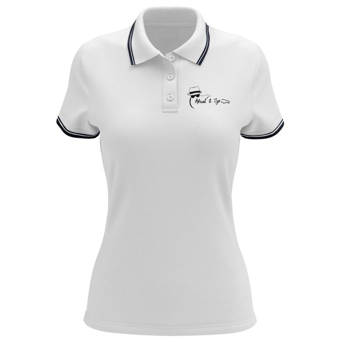 Polo Femme Contrasté de qualité supérieure (matériau de personnalisation haut de gamme, imprimé en France)